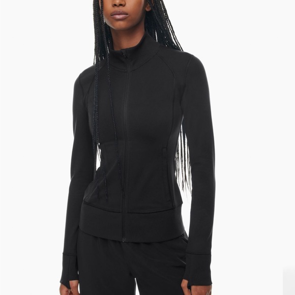 Black TNA Svelte Zip-Up. Brand new with tags!!! - Picture 1 of 8